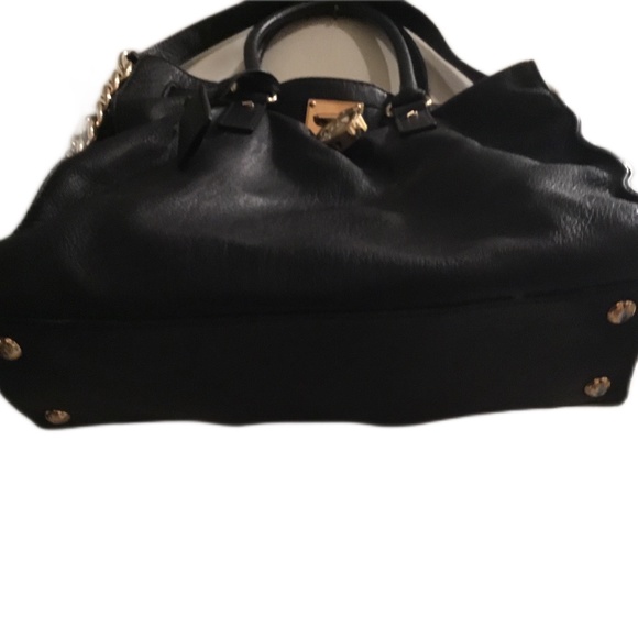 Michael Kors Hamilton Soft Pebbled Leather Satchel - Picture 3 of 7